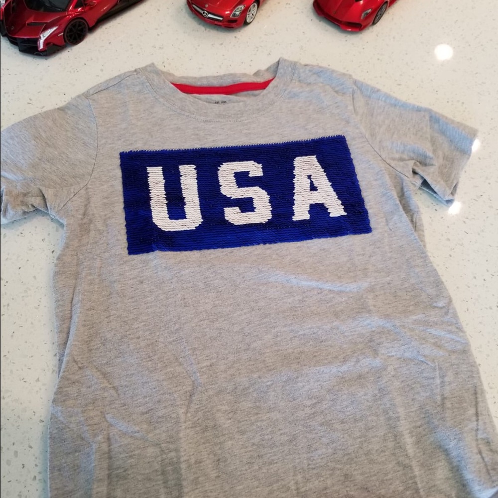 Boys flip sequin Tee